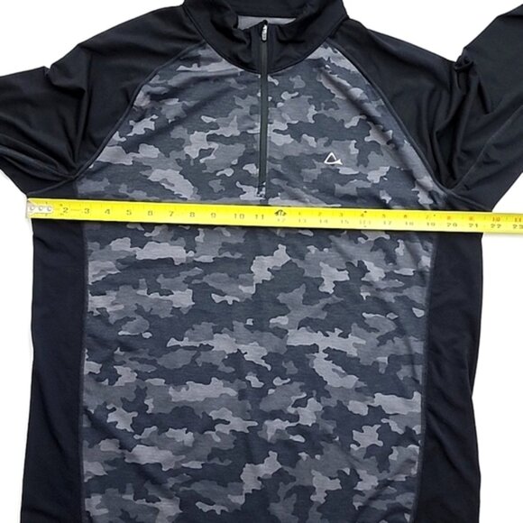 Paradox Men's Merino Wool Dri-Release Black Grey Camo Pullover Top Size Large - Picture 12 of 13